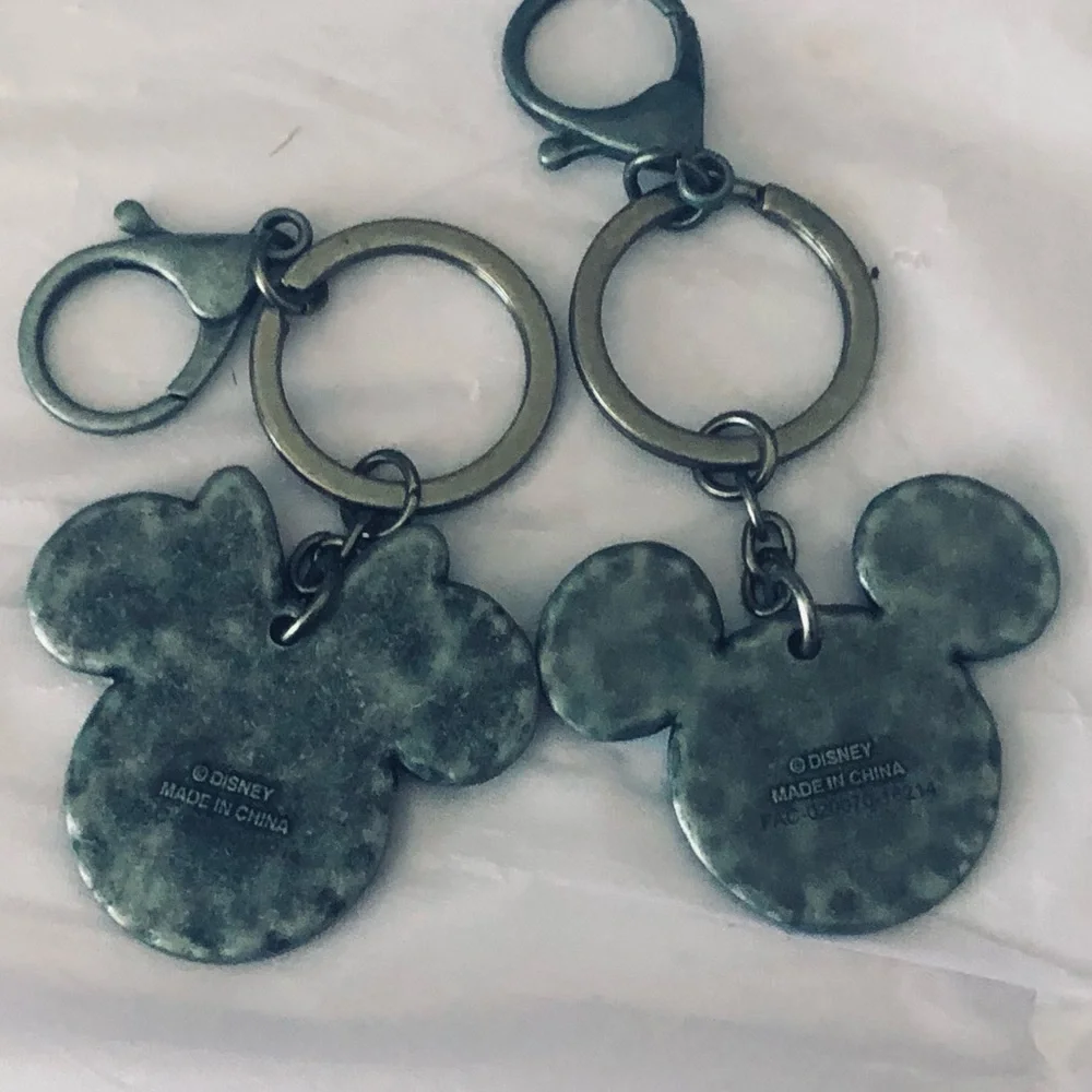 Set of Minnie and Mickey Keychains